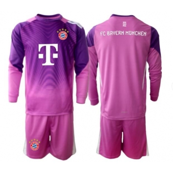 Billige Fotballdrakt Bayern Munich Keeper Replika Tredjedraktsett Barn 2025-26 Langermet (med bukser)